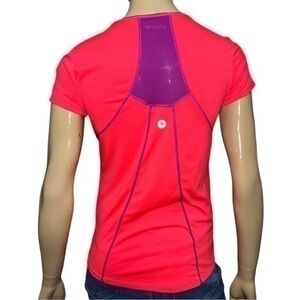 Marmot Women’s Size M Watermelon Red Purple Contrast Short Sleeve Active T-Shirt